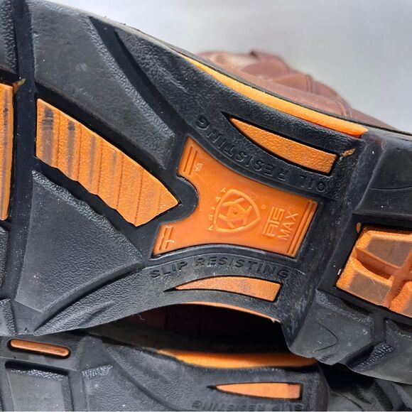 ARIAT Men’s H2O WORKHOG WESTERN WORK BOOTS - COMPOSITE TOE Brown Leather… - Picture 10 of 11